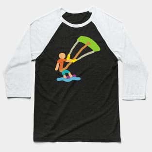 Kiteboarding Baseball T-Shirt